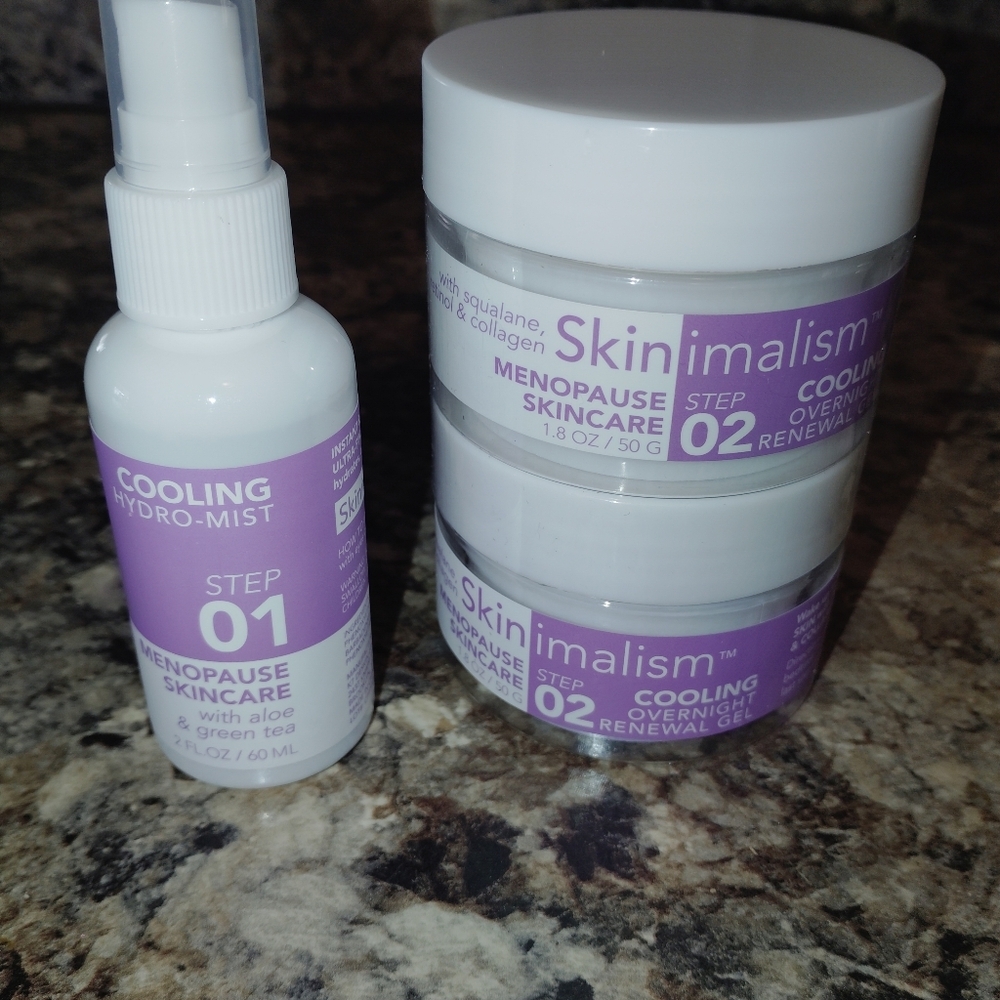 Menopause Skin Care Step 1 Menopause Hydro Cooling Mist And Overnight Renewal Ge - Picture 2 of 4